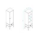 Ver imagem 3 de Cristaleira 1 Porta 1 Gaveta Clássica