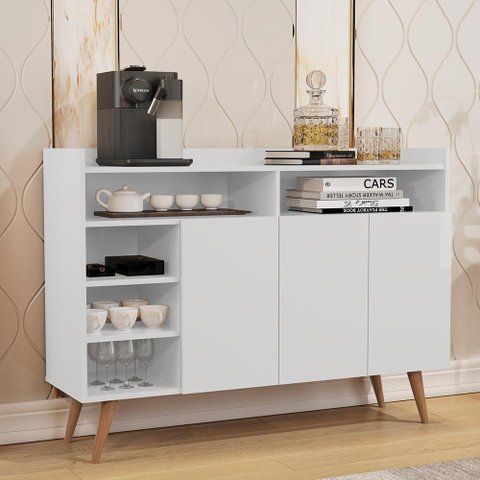 Aparador Balcão Buffet Celta Retro 3 Portas