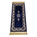 Ver imagem 3 de Tapete Persa Royal Azul Marinho 50x100cm Fio Acetinado - Decoração para Quarto e Sala