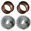 Ver imagem 1 de 2 Bucha de Bronze Eixo + 2 Engrenagem Interna M2 22 Dentes Rossi