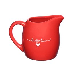 Leiteira em Porcelana Etilux Lamour Vermelha 245ml - 1