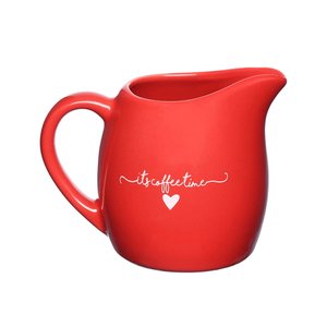 Leiteira em Porcelana Etilux Lamour Vermelha 245ml