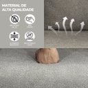 Ver imagem 6 de Kit 4 Poltrona Sala Decorativa Ayla Estofada Boucle Cinza Base Madeira Castanho - Arkell