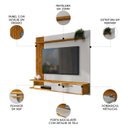 Ver imagem 3 de Painel Tv 65 Pol e Bancada Suspensa 161cm Malu Naturalle/off B02 - Mpozenato