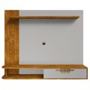 Ver imagem 6 de Painel Tv 65 Pol e Bancada Suspensa 161cm Malu Naturalle/off B02 - Mpozenato