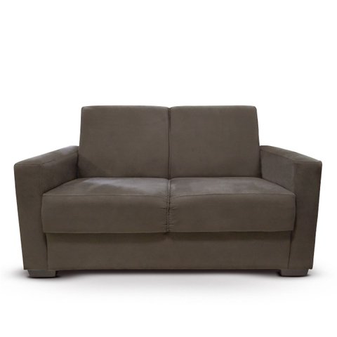 Sofá Estofado 2 Lugares Sala Estar Recepção Isadora Suede:marrom