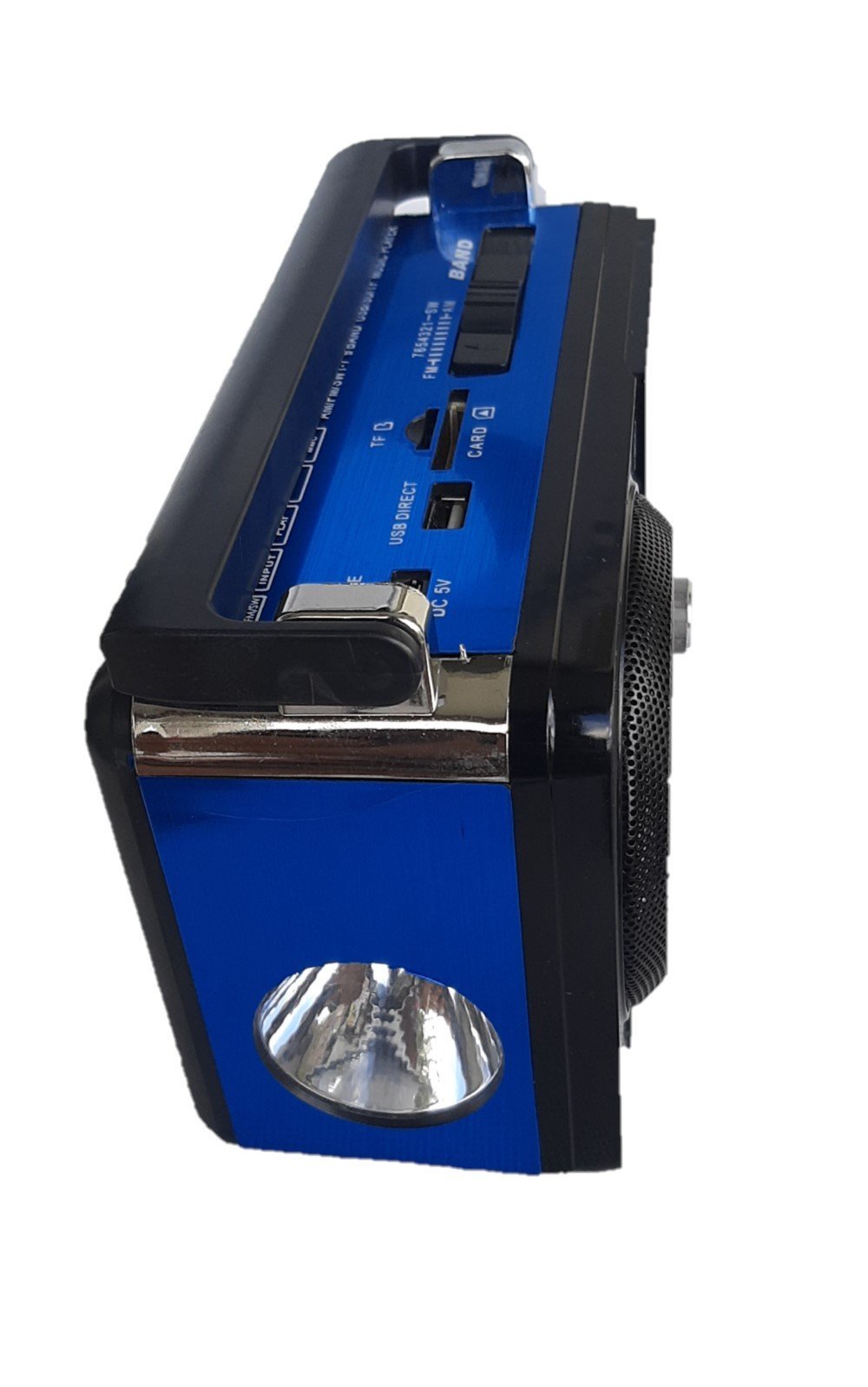 Vetrineinrete® Cassa Bluetooth Portatile 5W Con Radio FM, USB, SD/AUX – Ricaricabile, Colore Blu