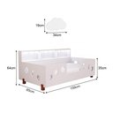 Ver imagem 2 de Cama de Criança Infantil Montessoriana LED Lanna com Nicho Branco Acompanha Luminária LED