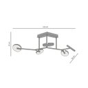 Ver imagem 3 de Plafon Led Sobrepor Preto 55w 3000k Luz Amarela Yamamura