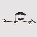 Ver imagem 4 de Plafon Led Sobrepor Preto 55w 3000k Luz Amarela Yamamura