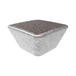 Puxador Ponto Couro Prata Antique Opaco 30mm - Jador - 1