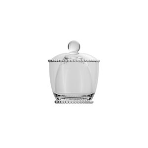 Manteigueira Francesa de Vidro com Tampa Pearl 10,5cm X 10,5cm X 11cm Wolff