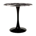 Ver imagem 1 de Mesa Saarinen Tulipa Redonda Mármore Artificial 80cm Preto