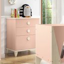 Ver imagem 1 de Cômoda 3 Gavetas Hope Rosa Baby