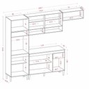 Ver imagem 2 de Cozinha Compacta Aurora com Balcão 120cm com Tampo Cinamomo Grafite Aramóveis
