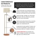 Ver imagem 4 de Luminária Indústrial de Chão Salone Champanhe com Cúpula Palha Unidecor