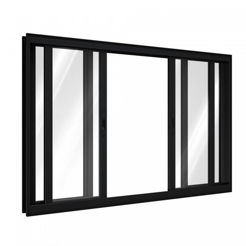 Janela de Alumínio de Correr 100x200cm 4 Folhas Lucasa Alumínios