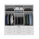 Ver imagem 3 de Guarda Roupa Casal Chicago 3 Portas 9 Gavetas S/espelho Tcil Neve