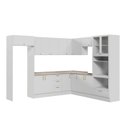 Ver imagem 3 de Cozinha Planejada 12 Peças com Tampo e Cristaleira e Kit Lat Marselha CabeCasa MadeiraOriginals Branco