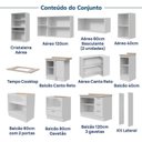 Ver imagem 6 de Cozinha Completa Planejada MDF 12 Peças com Tampo CabeCasa MadeiraOriginals Marselha Branca