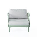 Ver imagem 1 de Poltrona Ark 71 Cm X 74 Cm X 76 Cm Nude Verde