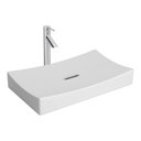 Ver imagem 2 de Cuba de Apoio Lavatório Retangular 70x40cm Branco - L.1055.17