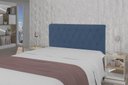 Ver imagem 3 de Cabeceira Viena Plus Casal 1400mm Veludo Azul - Simbal