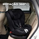 Ver mais imagens de Cadeira Auto Bebê 0 a 36kg Isofix Rotação 360 Graus Preta Cadeirinha Carro Giratória Grupos 0 1 2 3