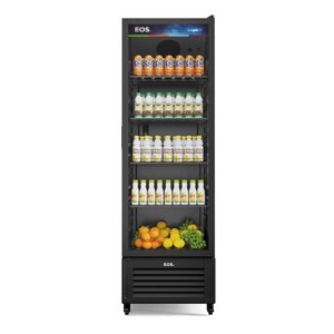 Refrigerador Expositor Vertical Eos 358 Litros Eco Gelo All View Preto Eev350p 220v
