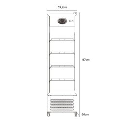 Refrigerador Expositor Vertical Eos 358 Litros Eco Gelo All View Preto Eev350p 220v - 6
