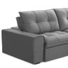 Sofá Retrátil Reclinável 3 Lugares 230Cm Argon F05 Veludo Prata - 3