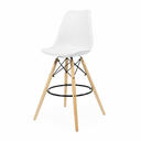 Ver imagem 2 de Kit 2 Banquetas Saarinen Estofadas Bancada Bar Bistrô Sala Cozinha Restaurante  - Mercado Cadeiras