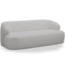 Ver imagem 1 de Sofá 3 Lugares Curvo Orgânico para Sala Living 180cm Barolo L06 Bouclê Cinza - lyam decor Lyam Decor