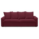 Ver imagem 6 de Sofá Retrátil Reclinável 3 Lugares 195cm Roma F05 Veludo Vinho - Mpozenato