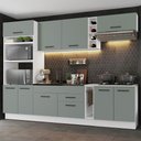 Ver imagem 1 de Armário de Cozinha Completa 290cm Branco/Cinza Agata Madesa 02