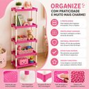 Ver imagem 6 de Estante Organizadora Infantil Armario Quarto Meninas Organiza Brinquedo Urso Roupas Sapatos Pratelei