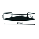 Ver imagem 7 de Kit C/ 2 Porta Shampoo de Canto Preto com Vidro Fumê