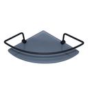 Ver imagem 3 de Kit C/ 2 Porta Shampoo de Canto Preto com Vidro Fumê