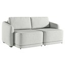 Ver imagem 6 de Sofá Cama Modulado Retrátil e Reclinável Decorativo Varsóvia 196cm Linho Cinza G33 - Gran Belo