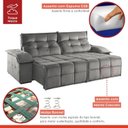 Ver imagem 5 de Sofá Retrátil e Reclinável 230cm 4 Lugares Mônaco 