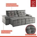 Ver imagem 4 de Sofá Retrátil e Reclinável 230cm 4 Lugares Mônaco 