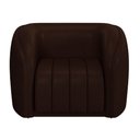 Ver imagem 5 de Poltrona Decorativa para Sala 112cm Meris M22 Sintético Café - Mpozenato