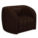 Ver imagem 1 de Poltrona Decorativa para Sala 112cm Meris M22 Sintético Café - Mpozenato