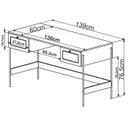 Ver imagem 4 de Escrivaninha 2 Gavetas Palhinha 28931 Linha Oslo Hanover Artesano