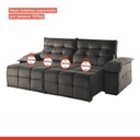 Ver mais imagens de Sofá Retrátil e Reclinável 230cm 4 Lugares Mônaco 