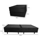 Ver mais imagens de Base Cama Box Solteiro Otto Suede Preto para Colchão 188x88x39cm Dobrável Reforçada - Arkell