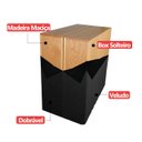 Ver imagem 6 de Base Cama Box Solteiro Otto Suede Preto para Colchão 188x88x39cm Dobrável Reforçada - Arkell