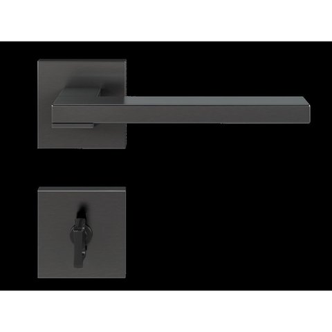 Fechadura Chopin Grafite Escovado Banheiro