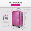 Ver imagem 2 de Mala de Bordo para Viagem Love Pink Jacki Design