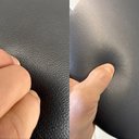 Ver imagem 4 de Kit 02 Assentos Redondo Banqueta Cadeira Estofados Poltronas H02 Corino Preto 30 cm - Lyam Decor Ass